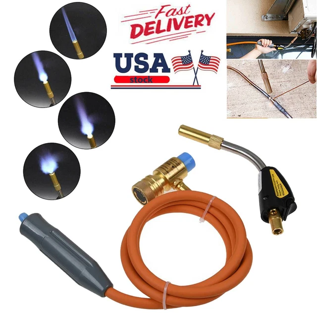 MAPP MAPPRO PROPANE SelfIgniting Gas Welding Brazing Kit Torch With 5
