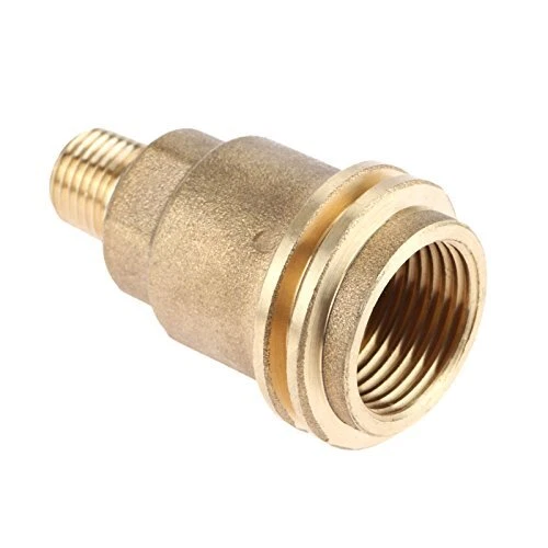 QCC1 Nut Propane Gas Fitting Adapter with 1/4 Male Pipe Thread Solid Brass