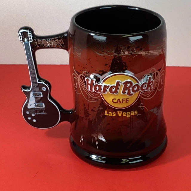 New Hard Rock Las Vegas large ceramic guitar mug cool!