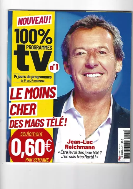 100% programmes TV-N0 1-14 NOV. 2020-Jean-Luc REICHMANN:le roi des jeux télé