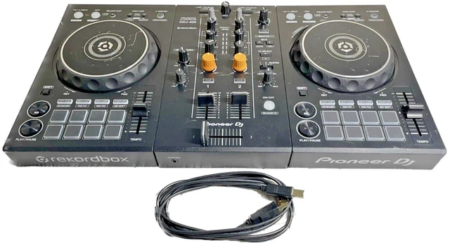 Pioneer DDJ-400 2-Channel DJ Controller Rekordbox Black +USB Cable *1 Day Handle Pioneer DDJ-400 2-Channel DJ Controller Rekordbox Black +USB Cable *1 Day Handle