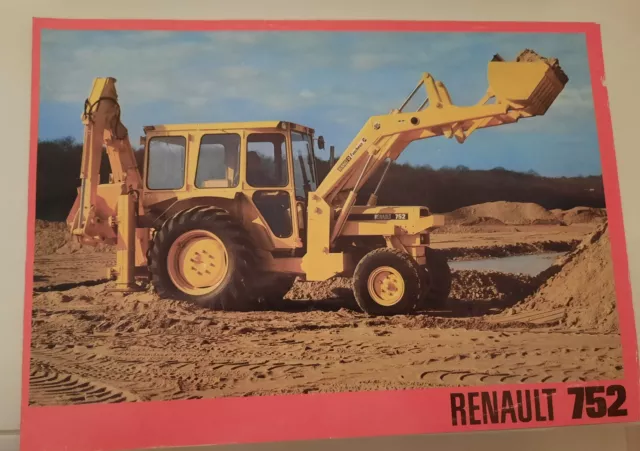 Renault Depliant Tracteur 752