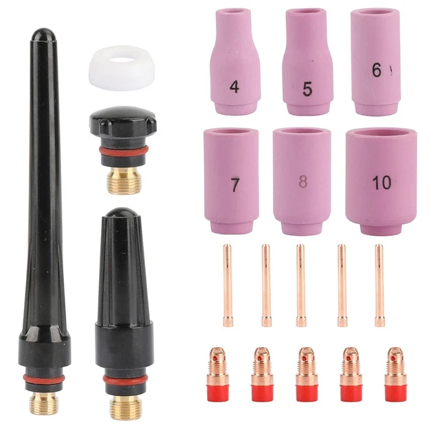 TIG Welding Torch 17/18/26 Accessory Kit Stubby Collet Setup S7