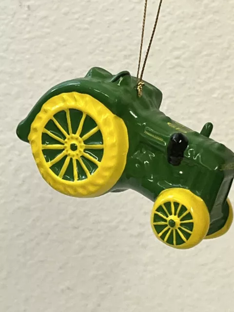 John Deere GP tractor ceramic Christmas Ornament Farm