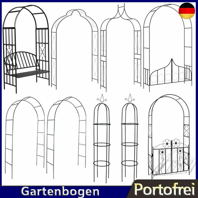 Gartenbogen Rosenbogen Rankhilfe Rankgitter Torbogen Spalier Rosensäule Bogen
