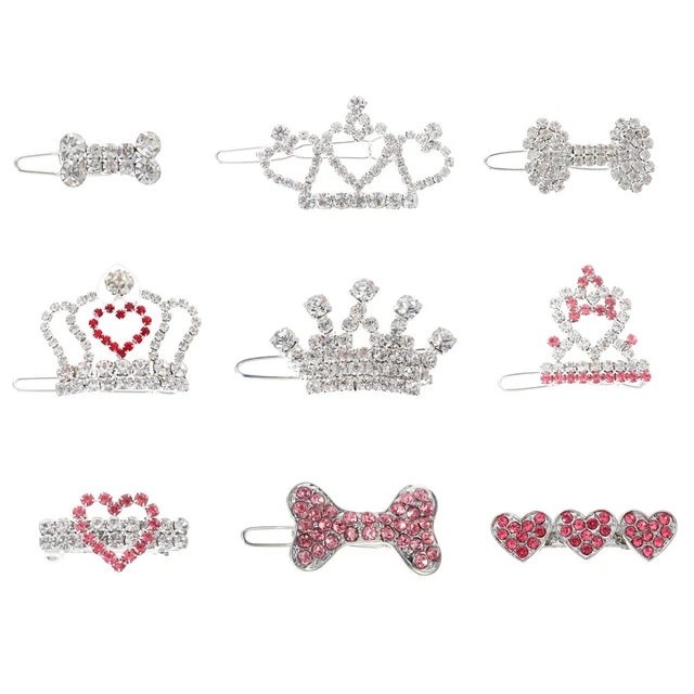 Estrás para mascotas sombreros para perro arcos para perro clips para pelo para perros sombreros amor