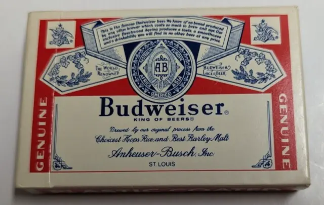 NEW Budweiser Anheuser Busch King of Beer Deck of Playing Cards