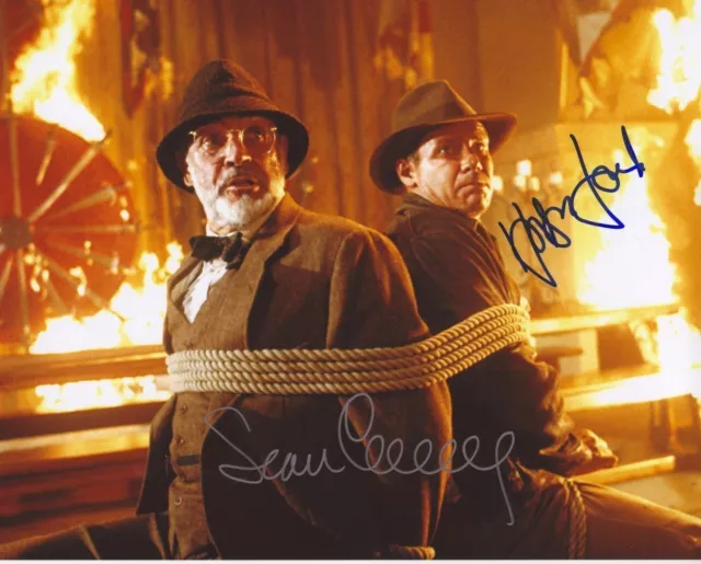 Indiana Jones - Harrison Ford & Sean Connery Autograph Signed Pp Photo Poster