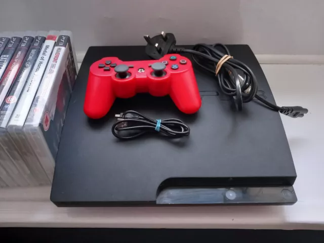 SONY PLAYSTATION 3 PS3 Console Super Slim Black With Free Games