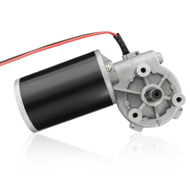Schneckengetriebemotor 60W 220U/min Antrieb Tor Förderer 24V DC Getriebemotor 60W 220U/min - Schneckengetriebe Für Industrie & Hobby DC Getriebemotor 24V