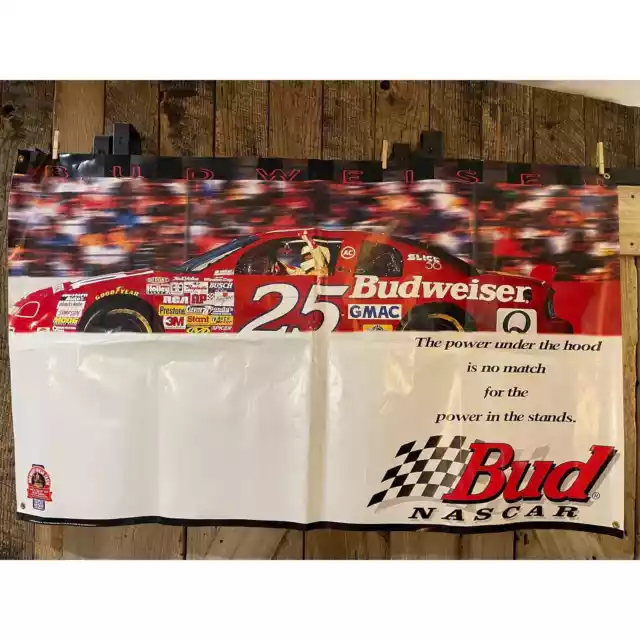 Budweiser 1997 Anheuser-Busch #25 Ricky Craven Monte Carlo Nascar Vinyl Banner