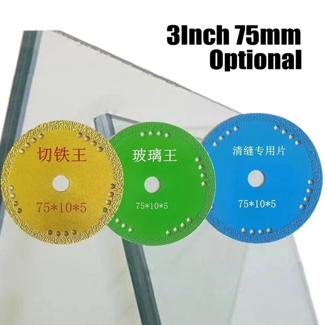 3 Cutting Disc Saw Blade Cutting For Glass Jade Crystal Wine Bottles Metal Ne W