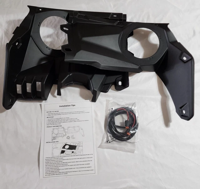 SAUTVS Front Dash Speaker Mount for Can Am X3 Maverick, 6.5 inch Speaker