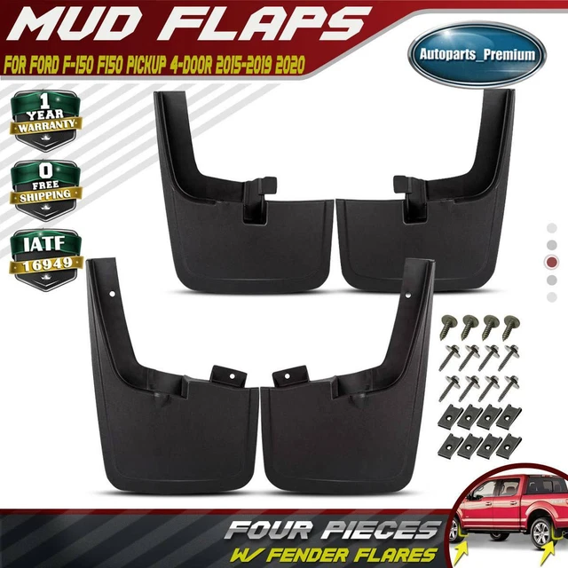 NEW SPLASH GUARDS Mud Flaps with WHEEL LIPS for Ford F150 2015 2018