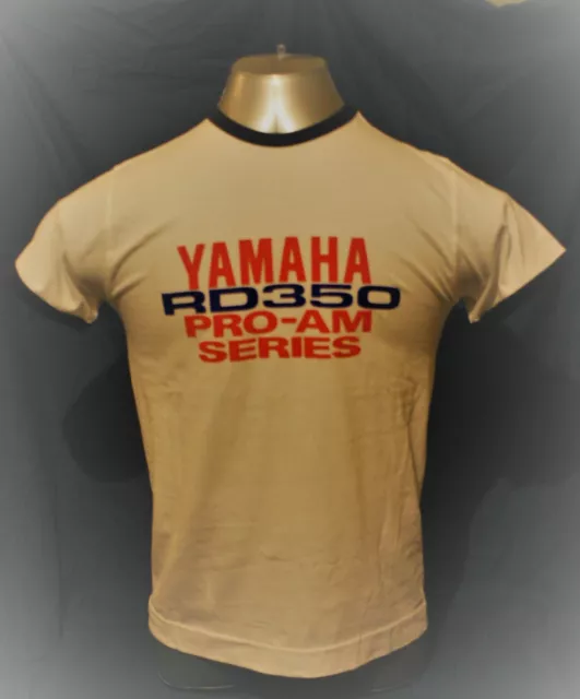 Yamaha RD350LC / RD LC / RD250LC Pro Am Racing T-shirt - Retro White Replica