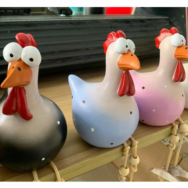 Chicken Garden Statue Chicken Resin Craft Sculpture Ornament Outdoor Decoration 6