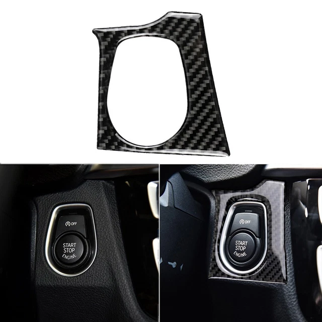 Autocollant Fibre De Carbone Pour Boutons Multimédias Audi A3 A4 8V - Décoration Et Protection 3D Brillante