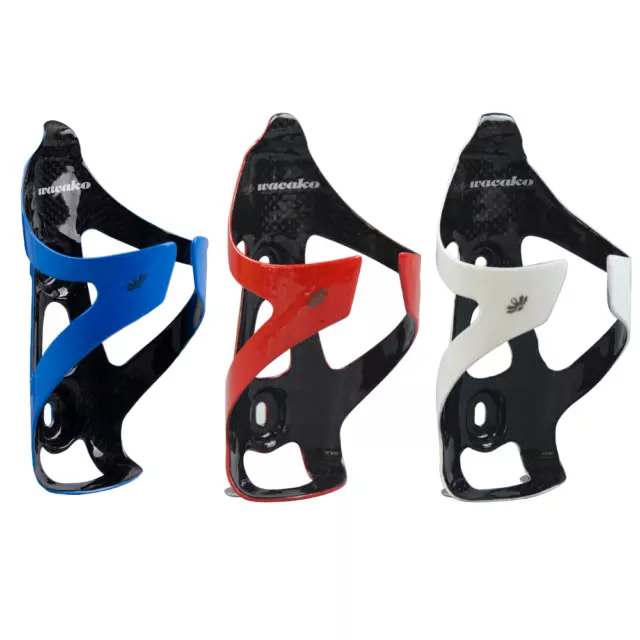 2 Piece Full Carbon Fiber Water Bottle Cage Bike Bottle Holder Fit MTB Road Bike