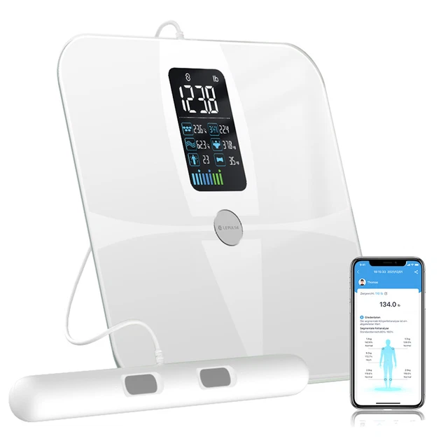 BODY SCALE FULL Body Sensor Body Composition Monitor Scale + App