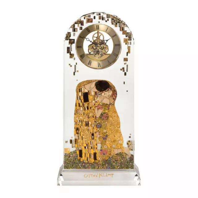 Goebel Der Kuss Tischuhr Artis Orbis Gustav Klimt Bunt Glas