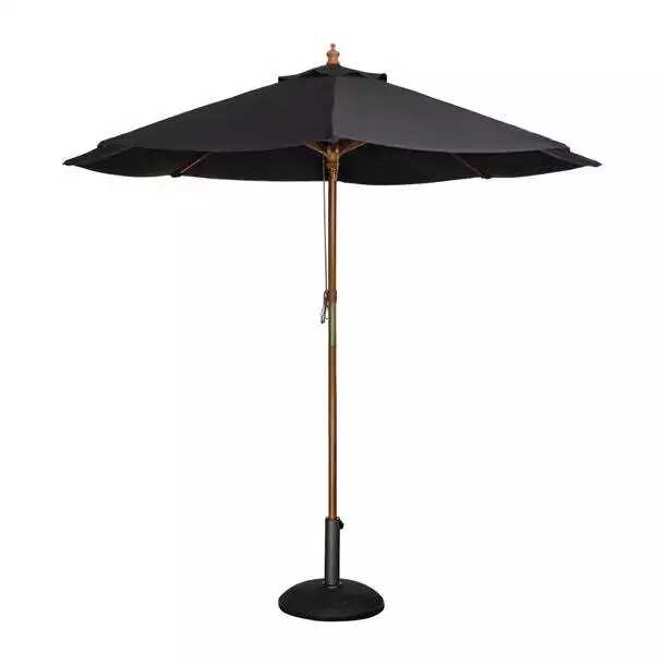Bolero Round Outdoor Umbrella 3m Diameter Black PAS-CB517