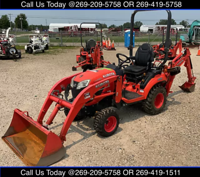 2017 Kubota Bx 23S 4X4 Hst Orops Loader Tractor With Backhoe