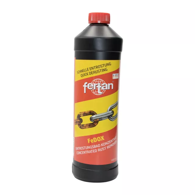 FERTAN FEDOX Entrostungskonzentrat 1 LTR Rostlöser Entrostungsbad Rostentferner