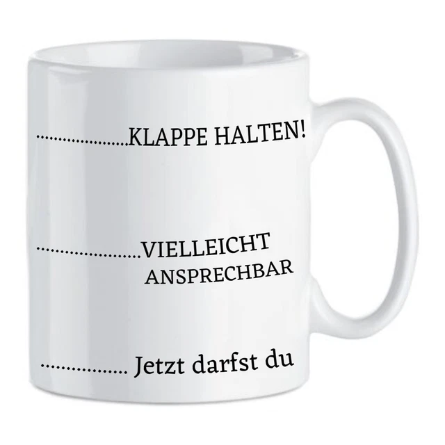 Klappe halten! Tasse / Becher / Spaßtasse