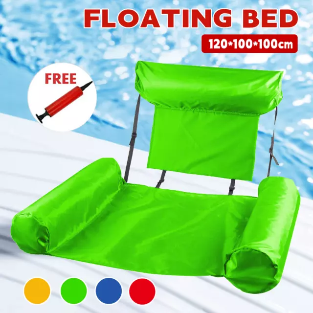 Wasserliege Floating Wasserhängematte Luftmatratze Wasser Poolsitz Schwimmsessel