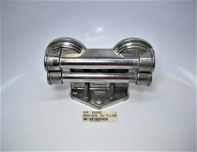 Marine Power 372552 ~NEW~ Sterndrive Engine Dual Oil Filter Base - FREE SHIPPING