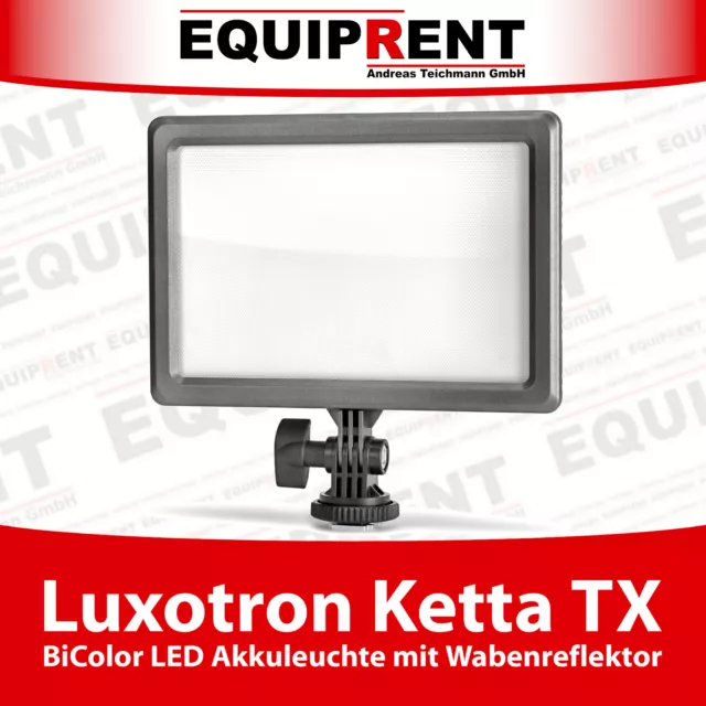 Luxotron Ketta TX Plat Bicolor Soft Léger LED Lampe Avec Akkuanschluss EQG65