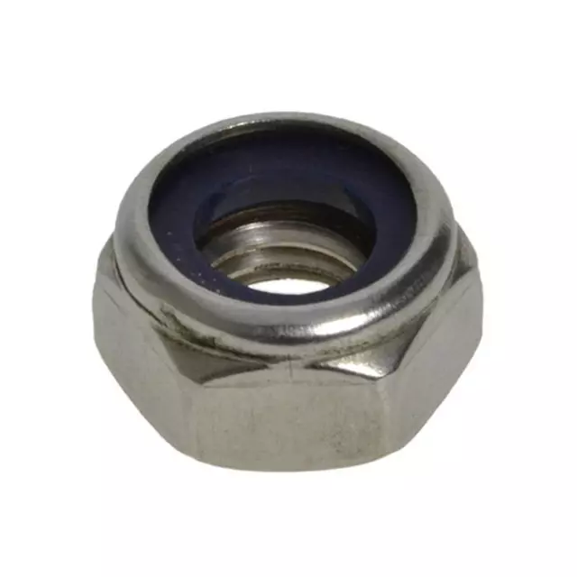 M2 M2.5 M3 M4 M5 M6 M8 M10 M12 M16 M20 M24 Metric Coarse Nyloc Nut Stainless 304