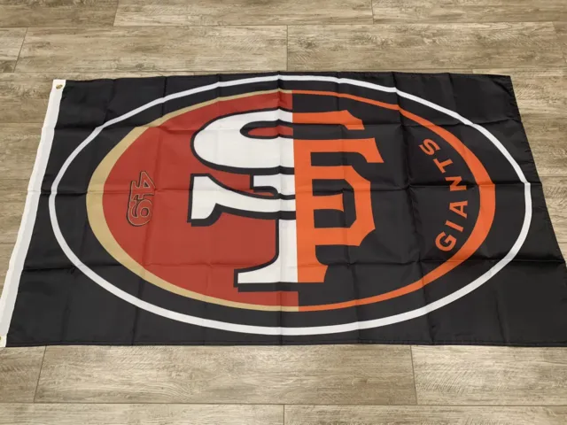 San Francisco 49ers Giants SF CITY Flag 3' x 5' Banner Quest For 6 WS Champs