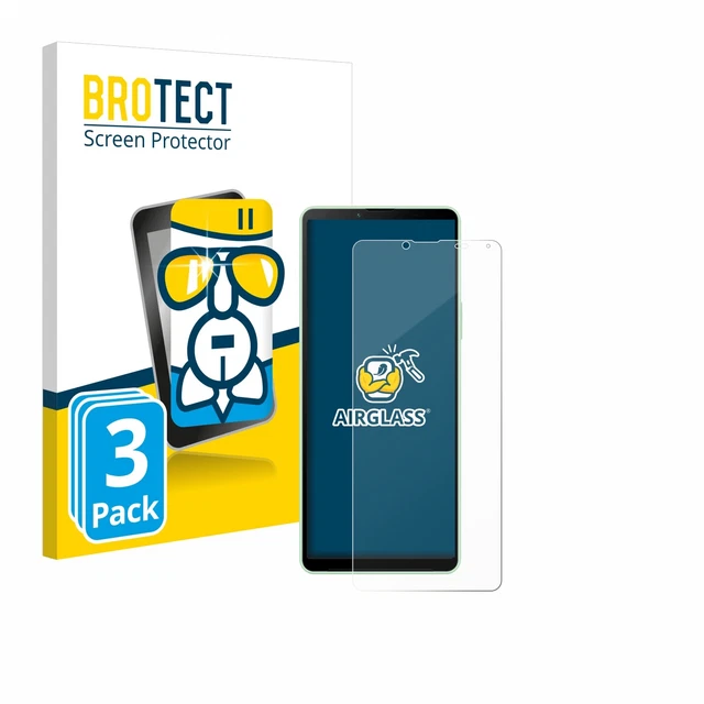 3x BROTECT Panzerglasfolie für Sony Xperia 10 V Schutz Glas Folie Panzerfolie