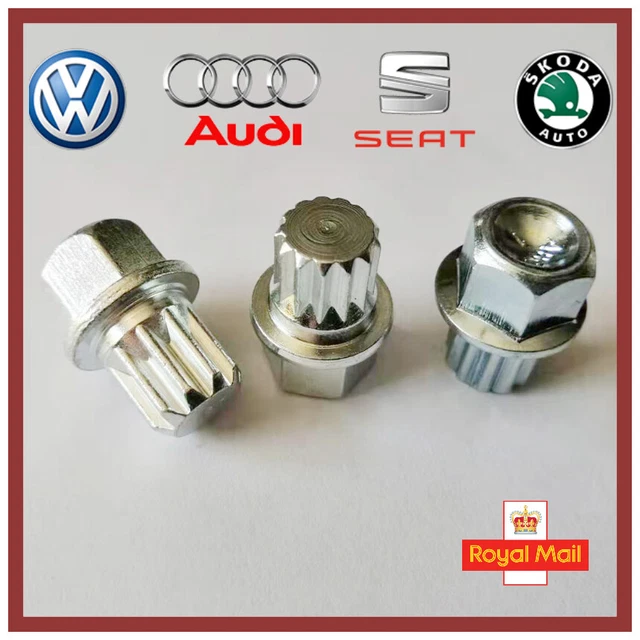 60/15pt Spline Rib Locking Wheel Nut Key For Audi VW Seat Skoda – Unbranded - View #6