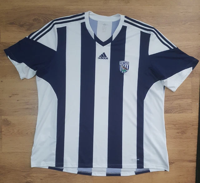 West Bromwich Albion 2013 - 2014 Heimfußball Trikot Adidas Gr. 3XL