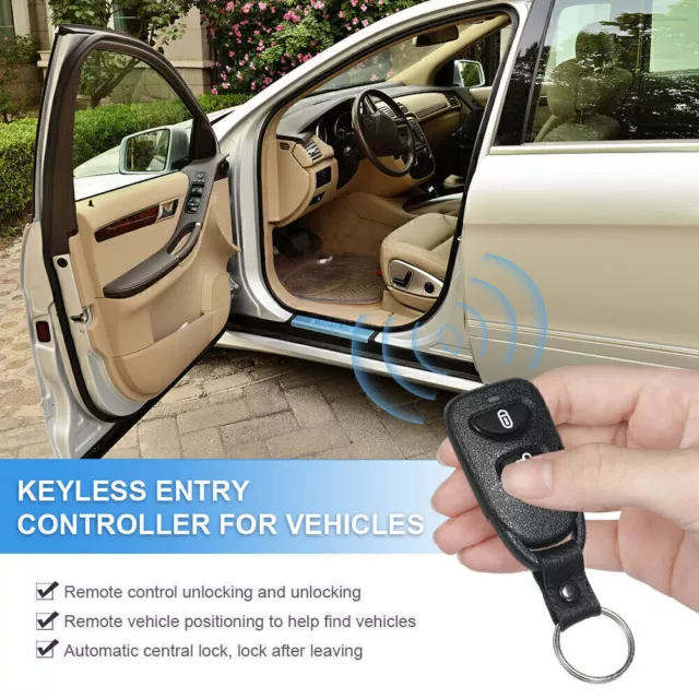 12V Car Door Lock with 2 Remote Control Auto Remote Central Kit Universal L3G3 2