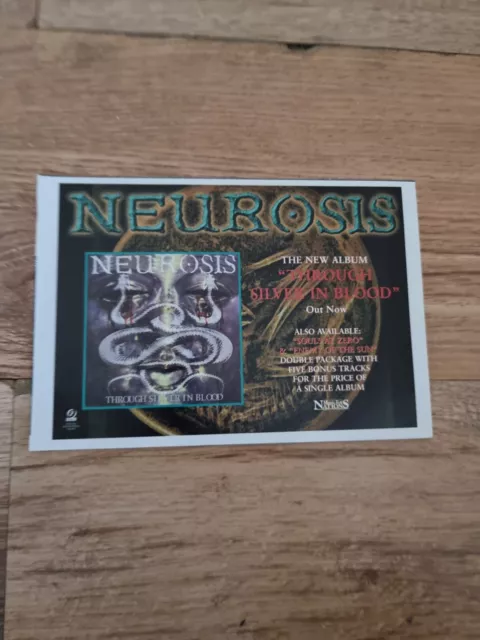 Tnewm24 Advert 5X8 Neurosis: 'Through Silver In Blood' Album