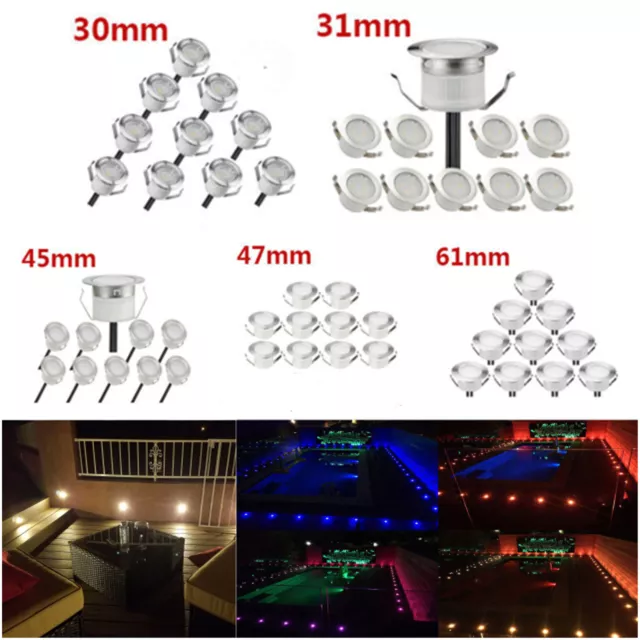 1-50X RGB/RGBW warmweiβ LED Einbaustrahler Außenlampe Beleuchtung Terrasse Spot