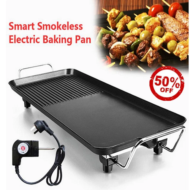 ELECTRIC TEPPANYAKI TABLE Grill Griddle BBQ Hot Plate Non-Stick ...