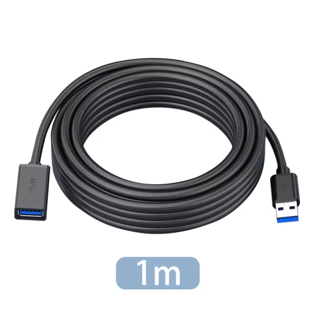 USB 3.0 Male to Female Data Cable Extension Cord For Laptop PC Camera High Speed