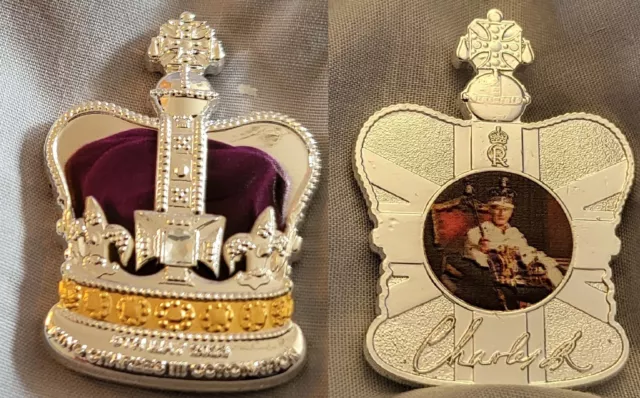 2023　KING　Coin　AU　CHARLES　Coronation　III　Silver　Gold　PicClick　3D　Autograph　Coronet　The　Crown　$31.19