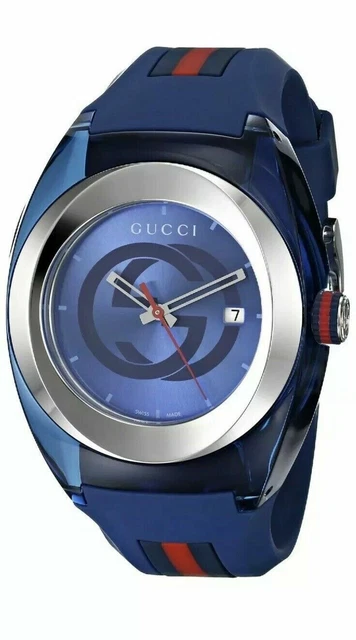 Brand New Authentic Gucci Sync XXL YA137104 Unisex Watch in Blue