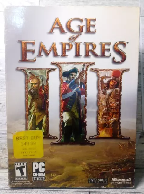 Age of Empires III 3 PC Games CD-ROM 2005 Manuals Index