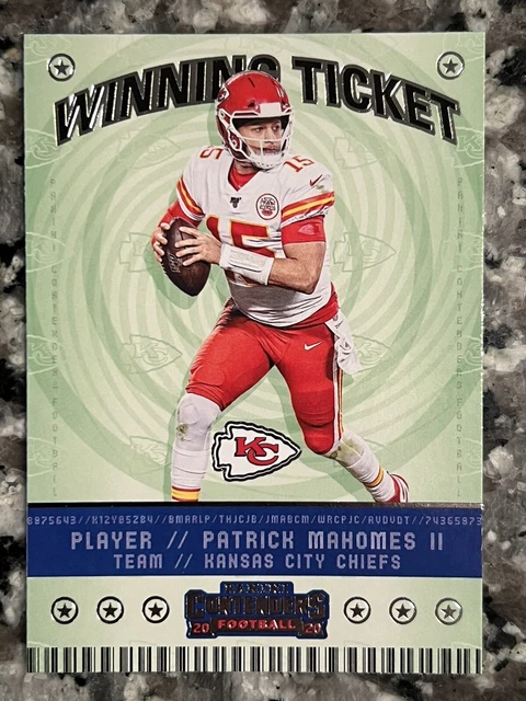 2020 Panini Contenders PATRICK MAHOMES II Winning Ticket #WT1