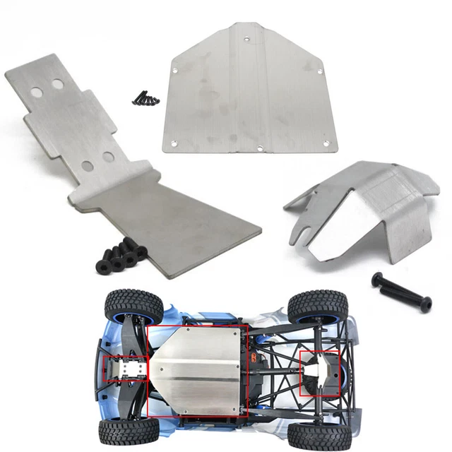 RC Chassis Rüstungsset - Edelstahl Schutzplatte Für LOSI Baja Rey V2 1/10