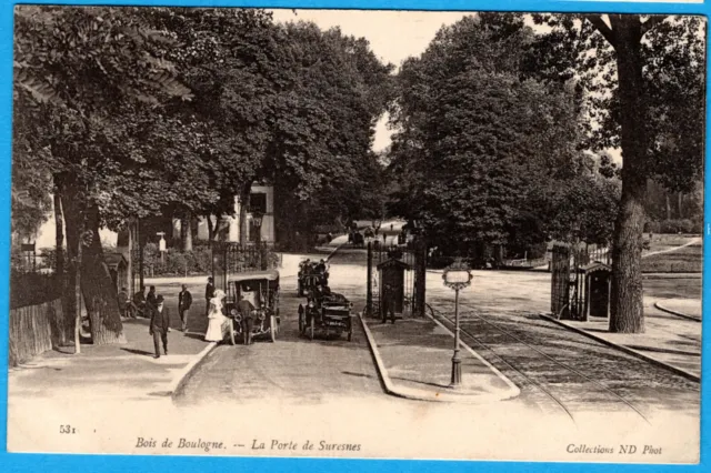 Cpa 92 Bois De Boulogne - La Porte De Suresnes