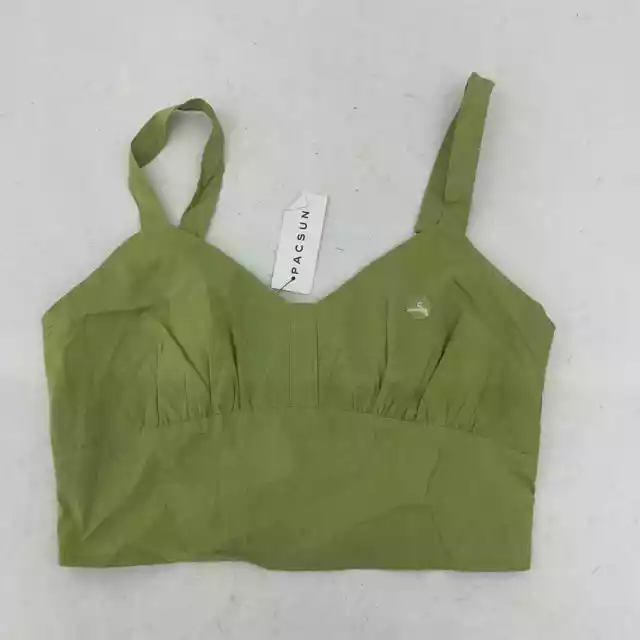 NWT Pacsun LA Hearts Green Women's Tank Crop Top Size S