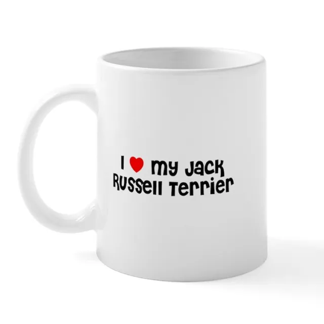 CafePress I * My Jack Russell Terrier Mug 11 oz Ceramic Mug (48993123)