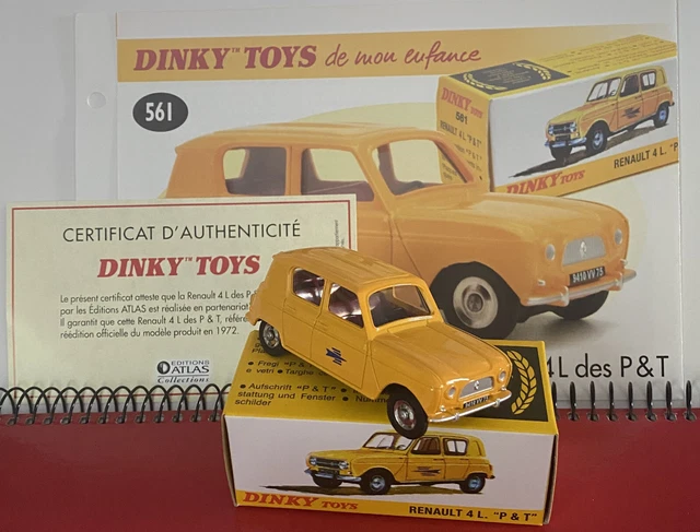Dinky Toys Atlas – Renault 4L Des Pompiers, échelle 1:43, Métal Rouge (état Neuf)